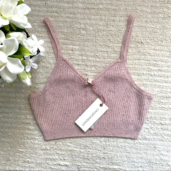 NWT LoveShackFancy Noah cropped bralette - Picture 7 of 16